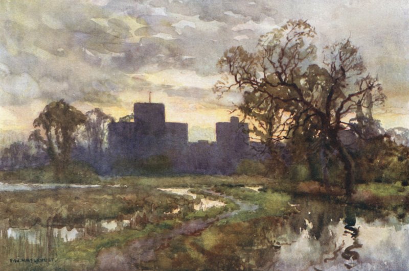 Pyhä Risti niityiltä (väri litho) tekijältä Ernest William Haslehust