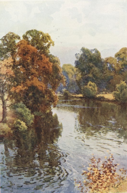 The Dee at Eaton (väri litho) tekijältä Ernest William Haslehust