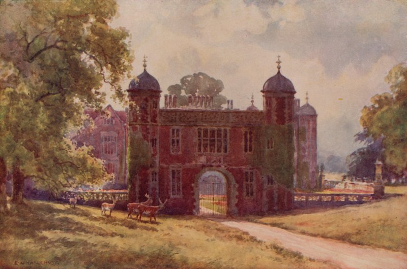 The Gateway, Charlecote (väri litho) tekijältä Ernest William Haslehust