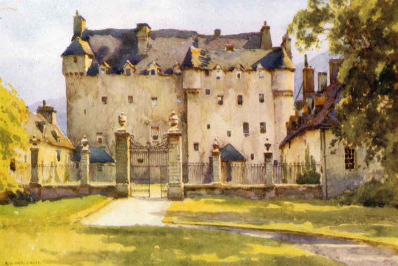 Traquair (väri litho) tekijältä Ernest William Haslehust