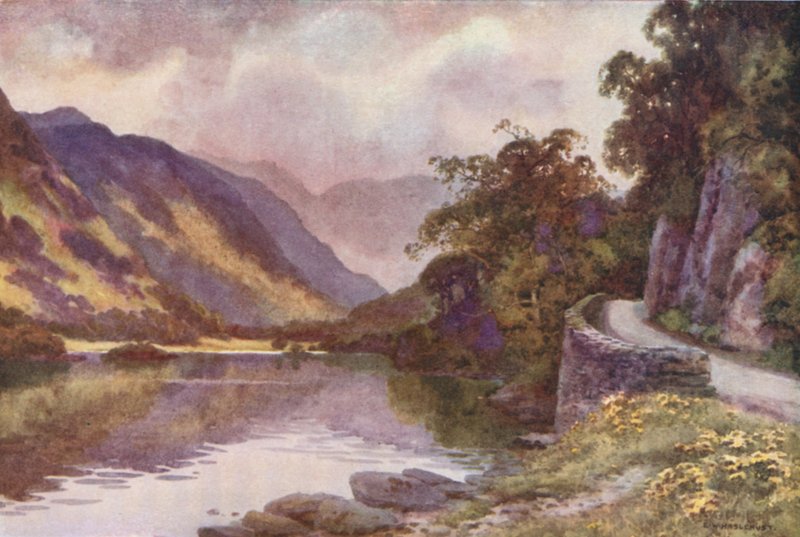 Ullswater (väri litho) tekijältä Ernest William Haslehust