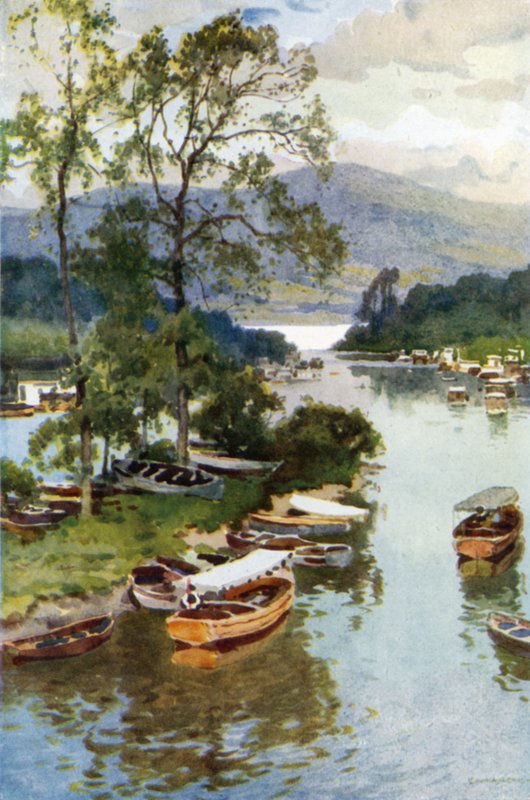 Näkymä Balloch Bridgeltä (värijäsenet) tekijältä Ernest William Haslehust