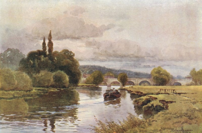 Wallingford (väri litho) tekijältä Ernest William Haslehust