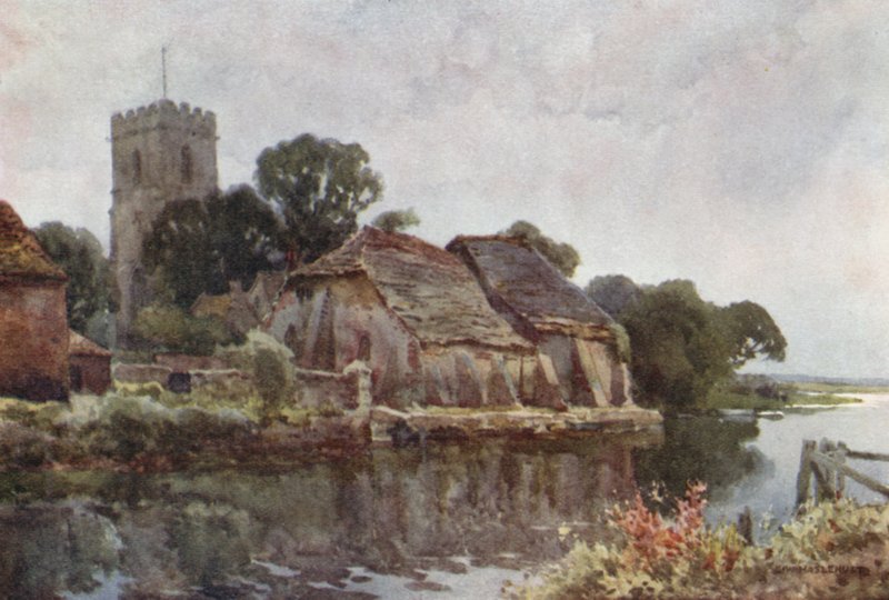 Wareham (väri litho) tekijältä Ernest William Haslehust