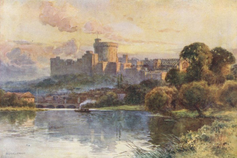 Windsor (väri litho) tekijältä Ernest William Haslehust