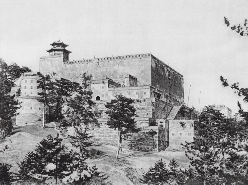 Jehol, Potala, Chihli, Potalan päärakennus, näkymä lounaasta (s/w kuva) tekijältä Ernst Boerschmann