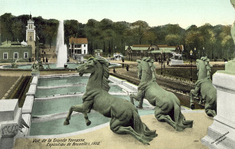 Grand Terrasse, Brysselin näyttely, 1910 tekijältä European Photographer