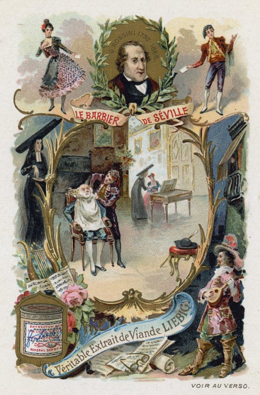 Sevillan parturi, Gioachino Rossini (chromolitho) tekijältä European School