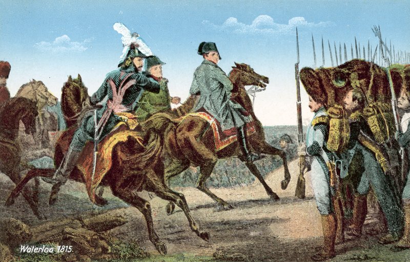 Waterloo 1815, Napoleon pitää revyytä vartijoistaan tekijältä European School
