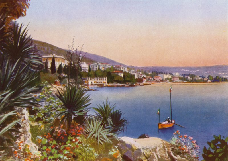Opatija, nyt Opatija Kroatiassa: Eteläpromenadi palmuilla (kuva) tekijältä European Photographer