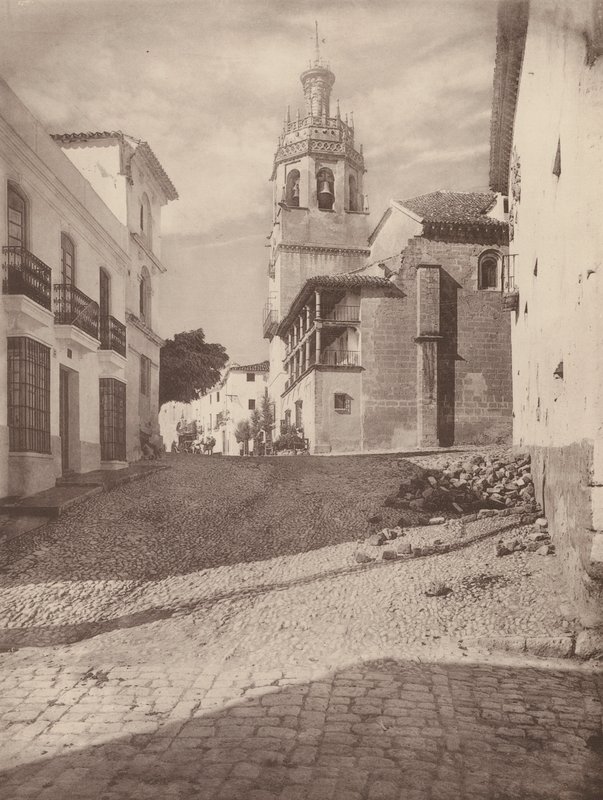 Eglise Santa Maria la Mayor, A Ronda (s/w valokuva) tekijältä European Photographer