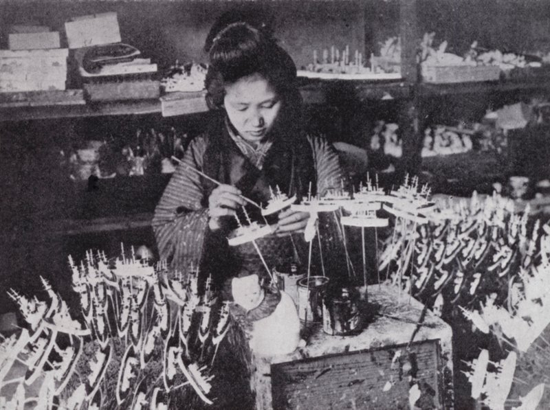 Japanilainen lelujen valmistus (m/w kuva) tekijältä European Photographer
