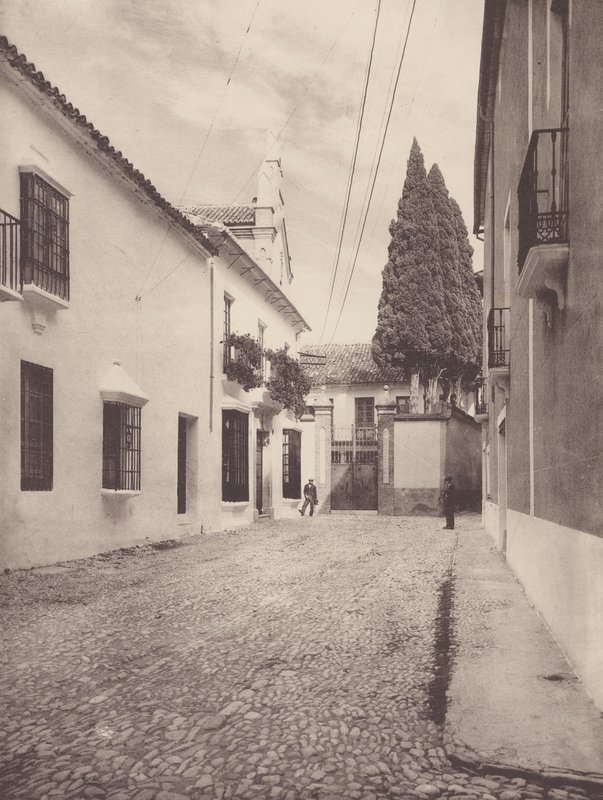 Pres-taloja Calle de Gamerosissa, Ronda (s/w-kuva) tekijältä European Photographer