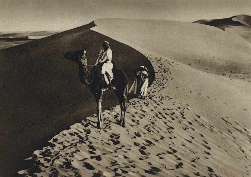 Pohjois-Afrikka, Saharan autiomaa (s/w-kuva) tekijältä European Photographer