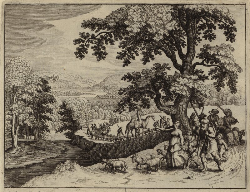 Abraham comença el seu viatge a Canaan (gravat) finlandès tekijältä European School