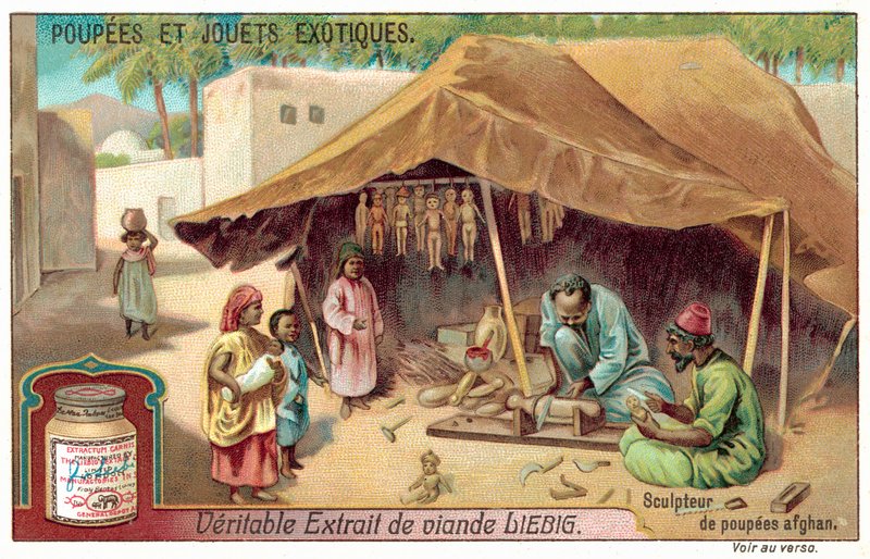 Afganistanin nukkevalmistaja (chromolitho) tekijältä European School