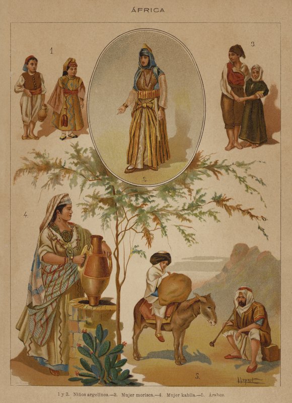 Afrikka (väri litho) tekijältä European School