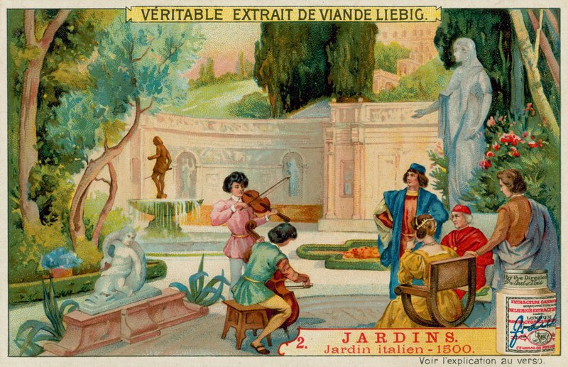 Italialainen puutarha 1500-luvulta tekijältä European School