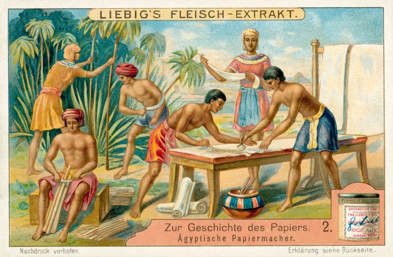 Muinaiset egyptiläiset paperinvalmistajat (chromolitho) tekijältä European School