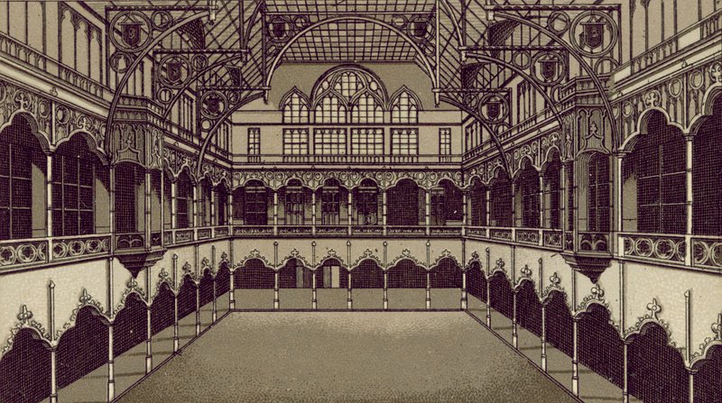 Anvers / Antwerpen: Pörssi (litografia) tekijältä European School