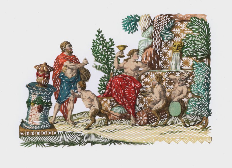 Bacchus ja Ariadne (värillinen kaiverrus) tekijältä European School