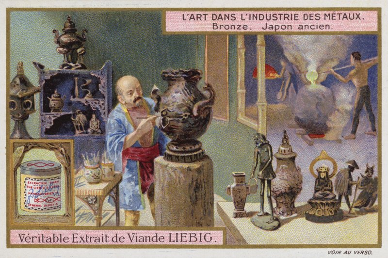 Pronssi, muinainen Japani (chromolitho) tekijältä European School