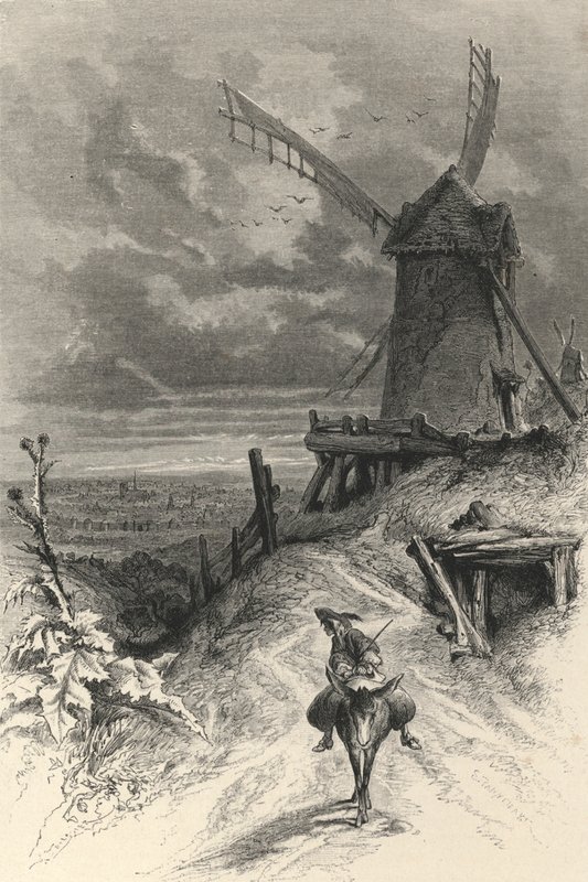 Butte Montmartre 1700-luvulla (kaiverrus) tekijältä European School