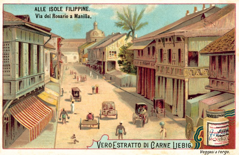 Calle Rosario, Manila (chromolitho) tekijältä European School