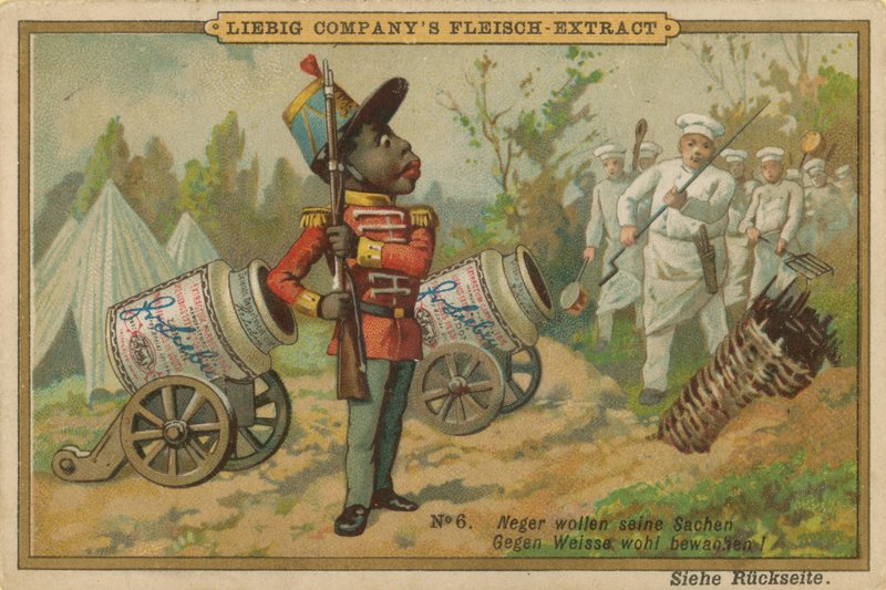 Sarjakuva African Guards Leibig Meat Extract Canon tekijältä European School