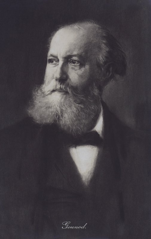 Charles Gounod, ranskalainen pianisti ja säveltäjä (litho) tekijältä European School