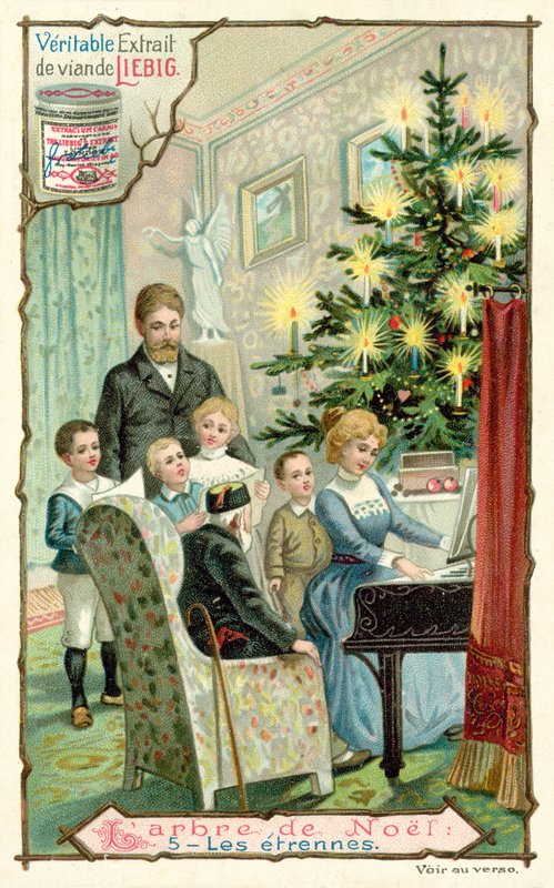 Joulukuusi (chromolitho) tekijältä European School
