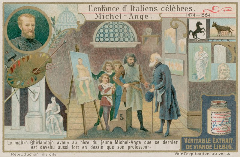 Domenico Ghirlandaio tarkastelee Michaelangeloksen työtä tekijältä European School