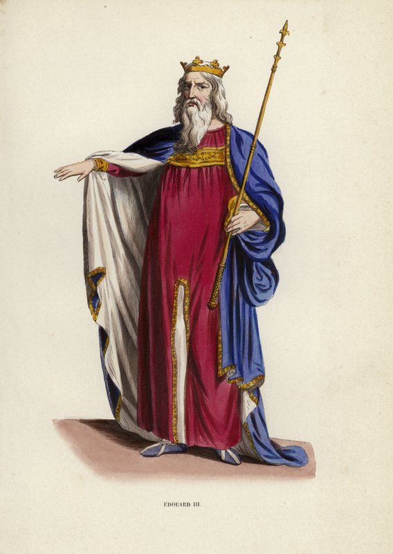 Edouard III (värillinen kaiverrus) tekijältä European School