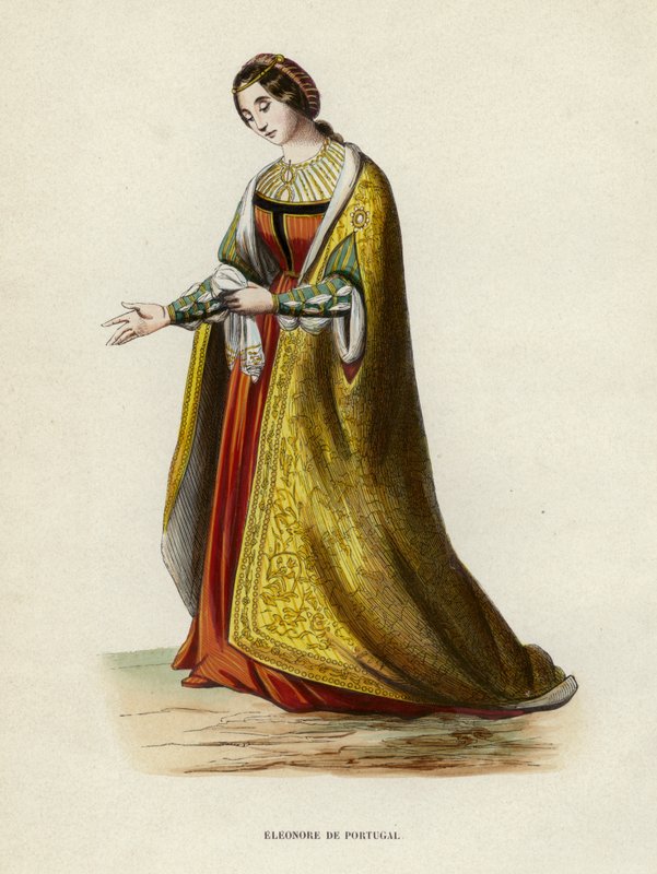 Eleonore De Portugal (värillinen kaiverrus) tekijältä European School