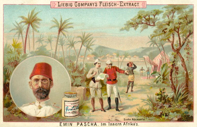Emin Pasha Keski-Afrikassa (chromolitho) tekijältä European School