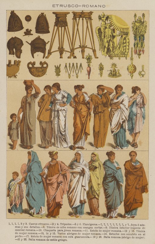 etruski, roomalainen (väri litho) tekijältä European School