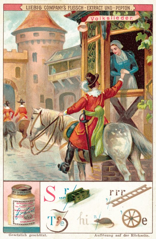 kansanlaulu (chromolitho) tekijältä European School