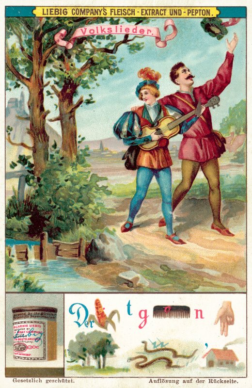 kansanlaulu (chromolitho) tekijältä European School