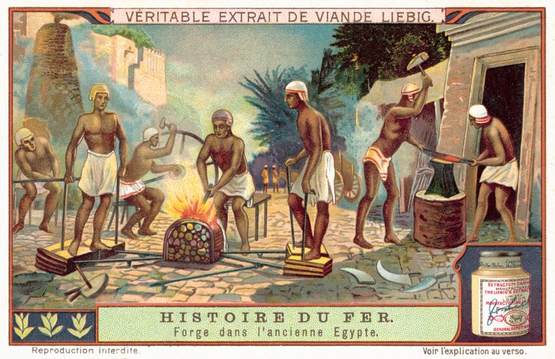 Takomo muinaisessa Egyptissä (chromolitho) tekijältä European School