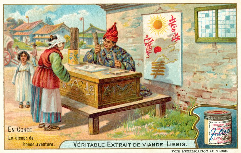 Ennustaja, Korea (chromolitho) tekijältä European School