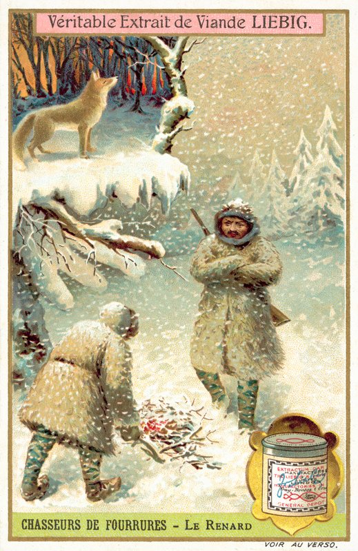 Kettumetsästäjät (chromolitho) tekijältä European School