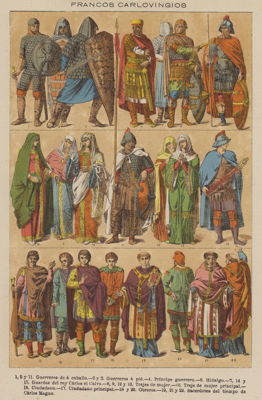 Francos Carlovingios (väri litho) tekijältä European School