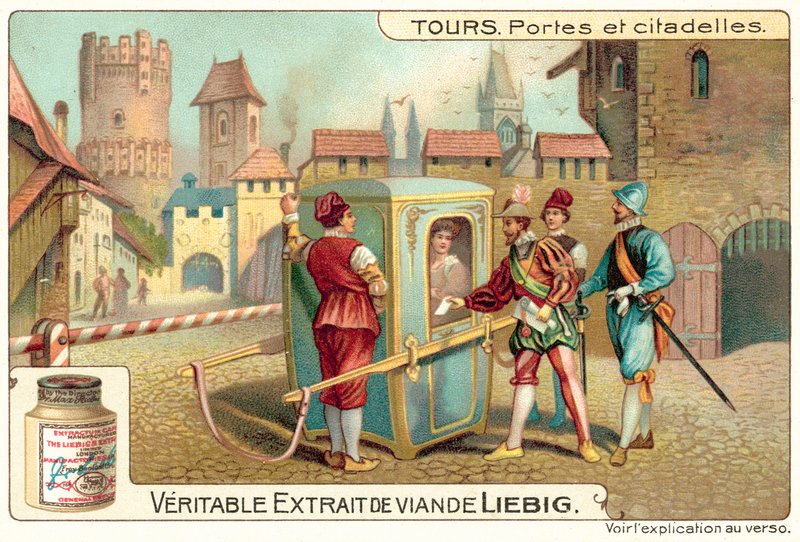 Portit ja linnoitukset (chromolitho) tekijältä European School