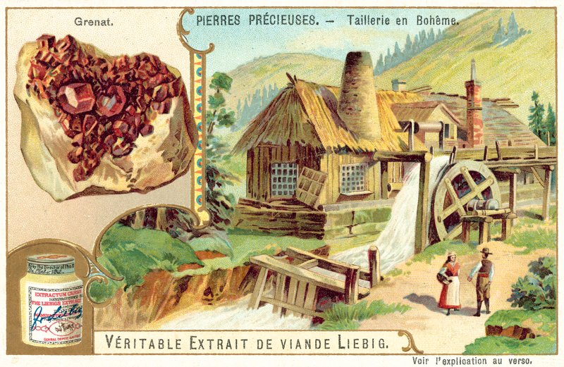 Jalokivileikkaustyöt Bohemiassa (chromolitho) tekijältä European School
