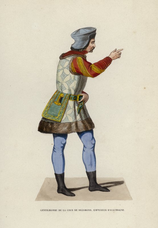 Hoviherrasmies Sigismund, Saksan keisari (värillinen kaiverrus) tekijältä European School
