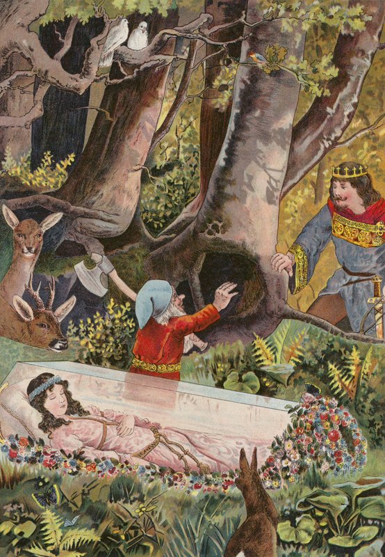 Grimmin tarinat: Grimms Grimms: Lumikki (chromolitho): Lumikki (chromolitho) tekijältä European School