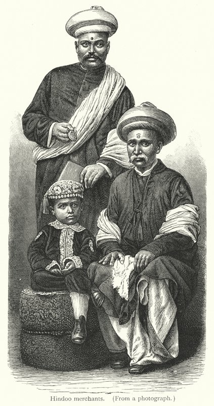 Hindoo-kauppiaat (kaiverrus) tekijältä European School