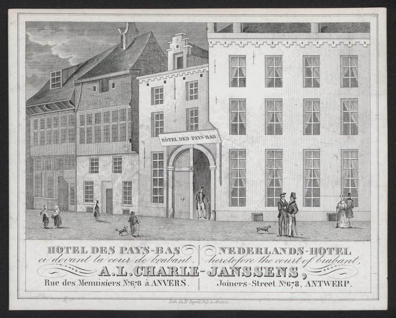 Hotel Des Pays Bas, Nederlands Hotel, A L Charle-Janssens, Antwerpen, Antwerpen (kaiverrus) tekijältä European School