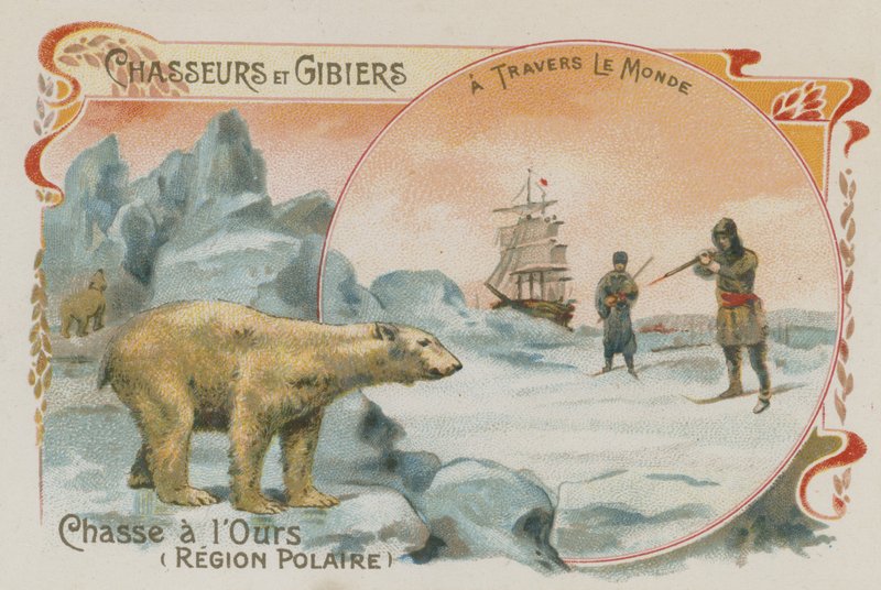 Jääkarhujen metsästys (chromolitho) tekijältä European School
