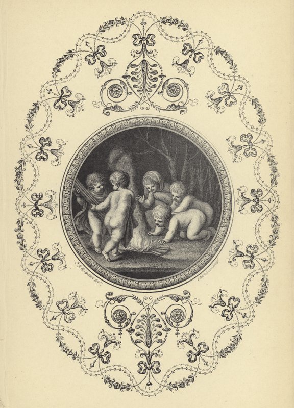 Kuvitus Michael Angelo Pergolesin Book of Ornaments (kaiverrus) tekijältä European School